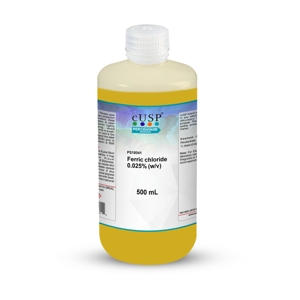 Ferric Chloride 0.025% W/V