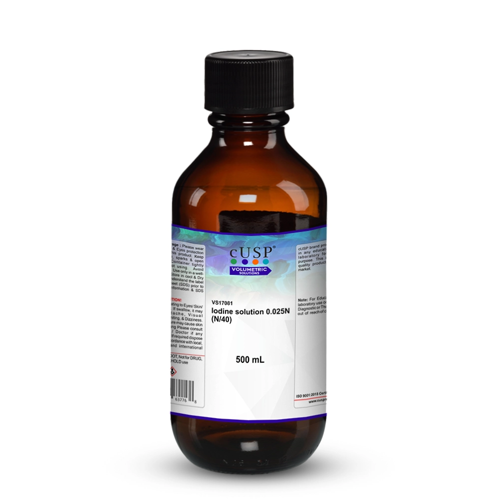 Iodine Solution 0.025N (N/40)