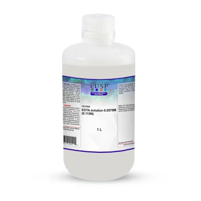 E.D.T.A. Solution 0.0575M (0.115N)